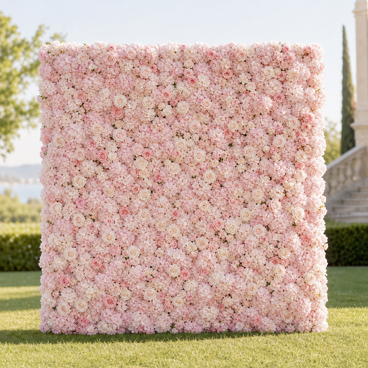 Pink Flower Wall backdrop